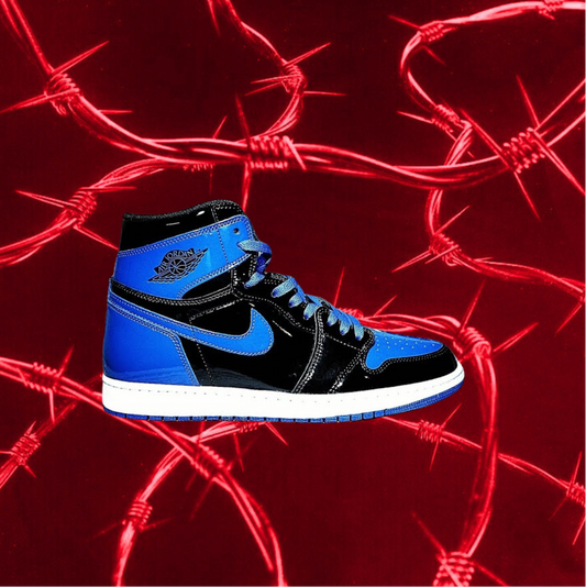Nike Jordan 1s Patent Royal Blue