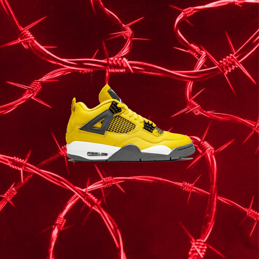 AIR JORDANS 4s Yellow Thunders